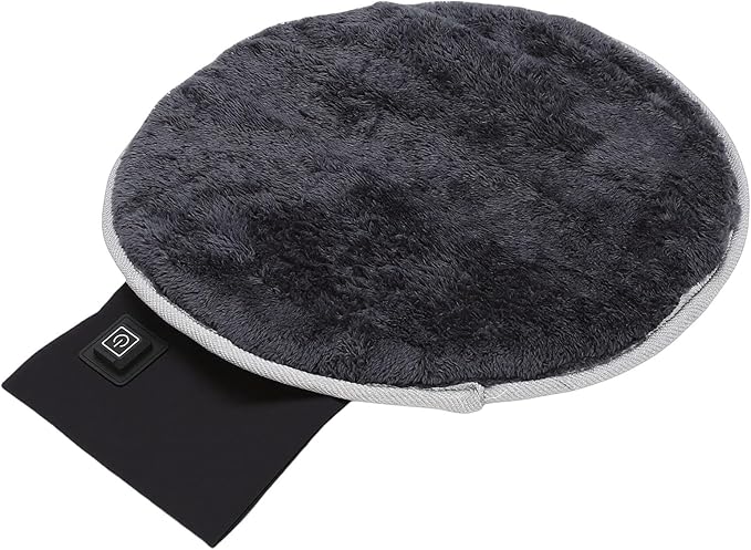 Pet Heating Pad Warm Flannel Electric Heating Mat for Cats Dogs Portable USB Power Supply for Home Travel (Grey)