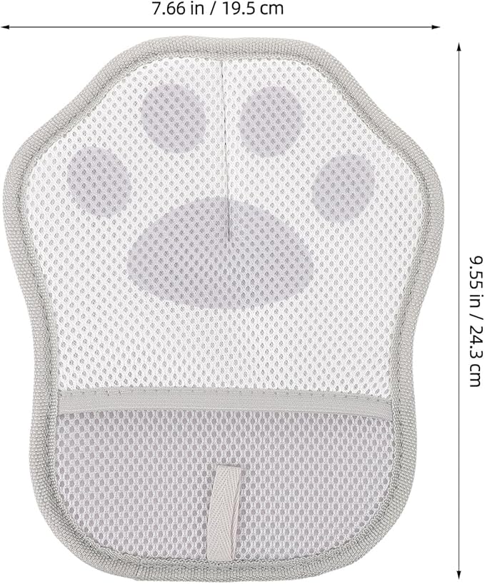 UPKOCH 3pcs Pet Hair Removal Gloves Electrostatic Grooming Mitts for Cats and Dogs Reusable Gray Hair Remover Gloves for Furniture Carpet Couch Cleaning