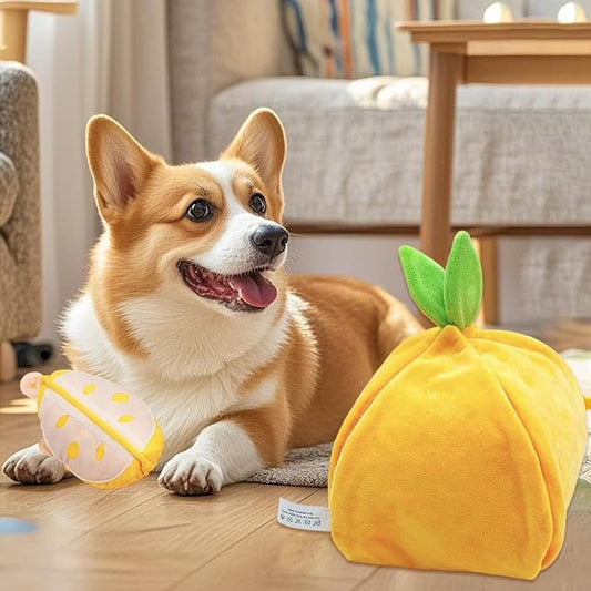Squeaky Dog Toys,Sensory Soft Interactive Pet Supplies | Funny Snuffle Mat for Dogs - for Medium Large Breed Indoor Outdoor Stimulation Enrichment Play Foraging Boredom
