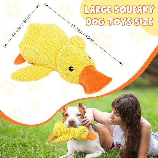 Duck Dog Toy for Dogs Pet Supplies,2025 Upgrade Durable Calming Ducks Dog Toy,Squeak Dog Toys Stuffed Fun for Indoor Puppies Small Dog Indoor Puppy Essentials (Green-1PC)
