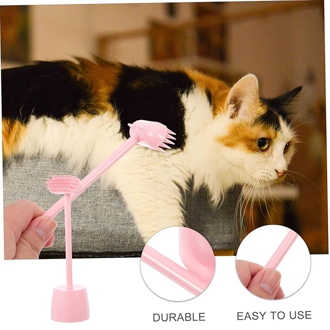 GALPADA Cat Grooming Brush Massage Function Mini Scratch Brush for Cats 1 Piece PET Hair Removal Tool for Shedding and Itching Relief