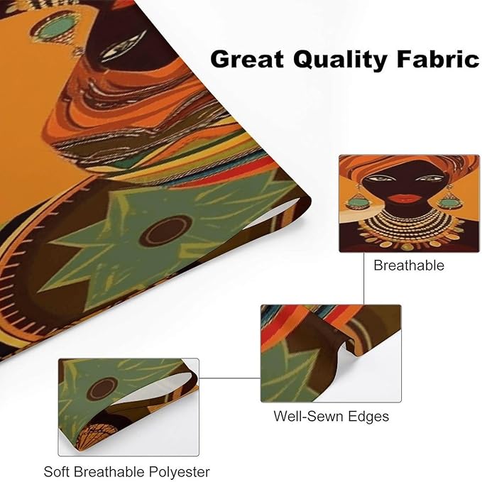 Dog Bandana Spring Pet Scarf Adjustable Triangle African Woman Printing Dog Bib Washable Polyester Puppy Bandana for Small Medium Large Dogs Cat Birthday Party Supplies