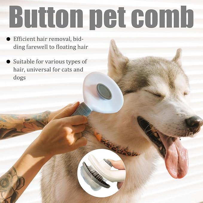 7 Pcs Pet Grooming Kit,Cat Brushes for Indoor Cats,Dog Brush for Long or Short Haired Dogs,Cat Hair Brush Cat Grooming Deshedding Brush for Dog Kitten Horse Massage Removes Loose Fur