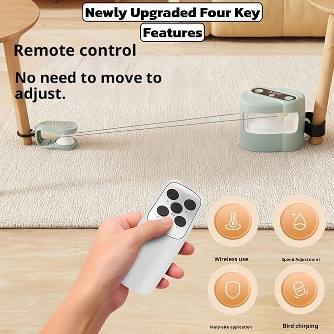 Interactive Cat Toys for Indoor Cats,Remote Control & Automatic Cat Treadmill for Indoor Cats with Sound & LED, Cat Teaser Wand & Exercise Chase Toys.