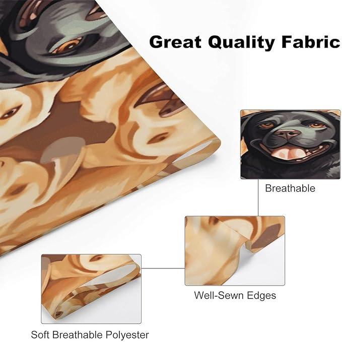 Dog Bandana Spring Pet Scarf Adjustable Triangle Labrador Retriever Dogs Printing Dog Bib Washable Polyester Puppy Bandana for Small Medium Large Dogs Cat Birthday Party Supplies