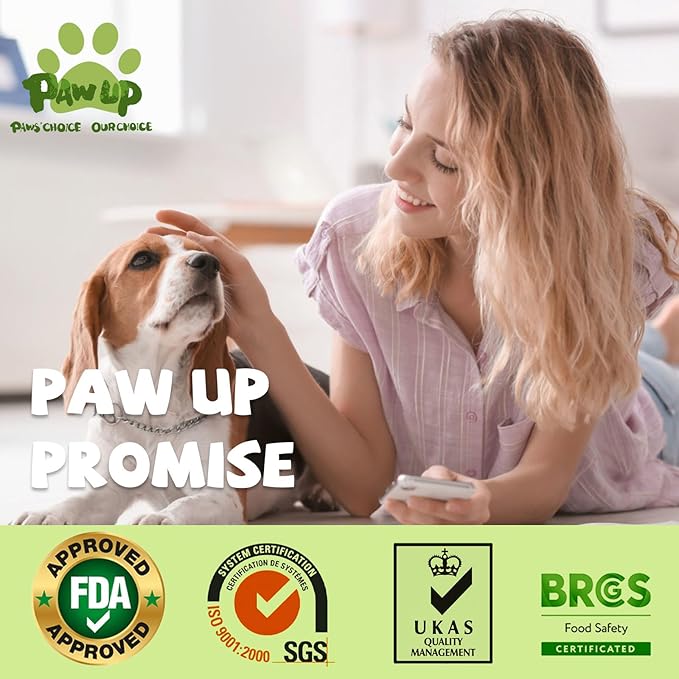 PAWUP Freeze Dried Dog Treats, Single Ingredient Natural Chicken Necks, High Protein Treats for Medium & Large Dogs Clean Teeth, 4.2 oz