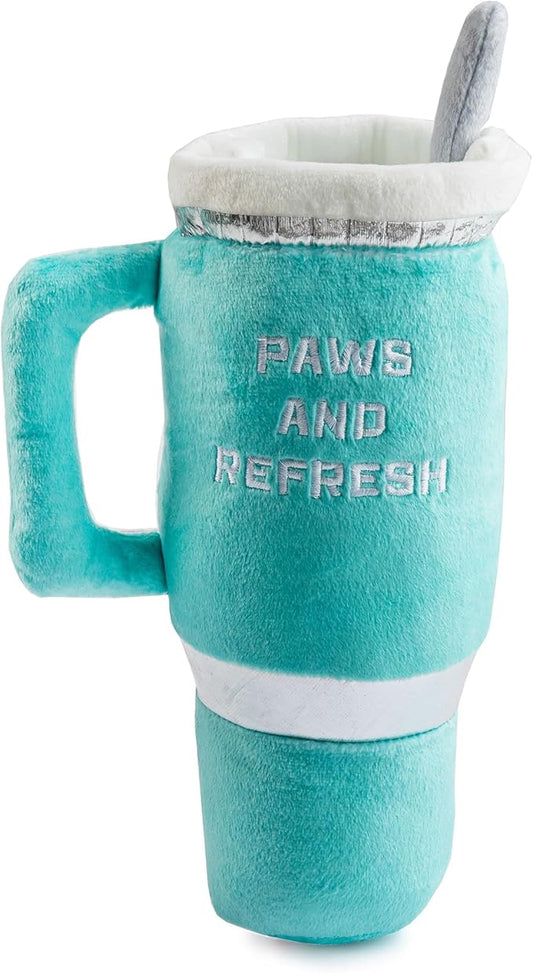 Haute Diggity Dog Snuggly Cup, Plush Designer Dog Toys with Interactive Squeaker, Stimulating Pet Enrichment, Machine-Washable & Safe Materials for All Breeds, One Size