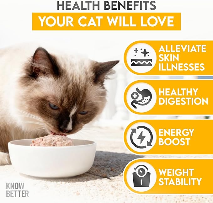 Know Better Chicken Recipe Premix for Raw Or Cooked Cat Food - Natural Supplies Meal Mix with Taurine for Cats - Indoor Cat Food, Raw Nutrition Meal, Feline Premix for Homemade Cat Food - 24 Oz