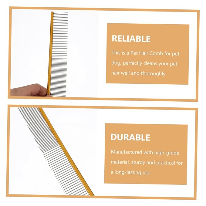 VANZACK Wear-resistant Pet Comb Grooming Tool Portable Cat Hair Brush Sturdy Pet Care