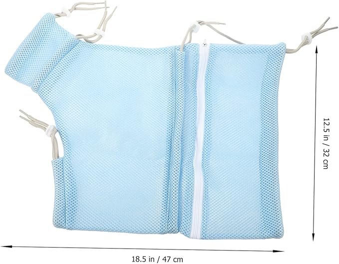 BESPORTBLE Cat Bathing Bag Breathable Mesh Cat Grooming Bag Adjustable Scratch-Resistant Design for Nail Trimming Suitable for Kittens and Puppies Accessory