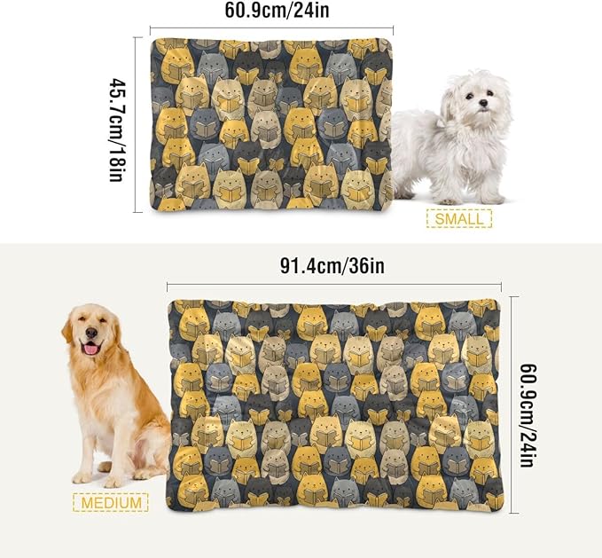 Dog Bed for Crate Washable Pet Sleep Pad, Cat Kennel Mat with Non-Slip Bottom, Soft Fluffy Supplies Pet for Dogs and Cats (36x24 inch)