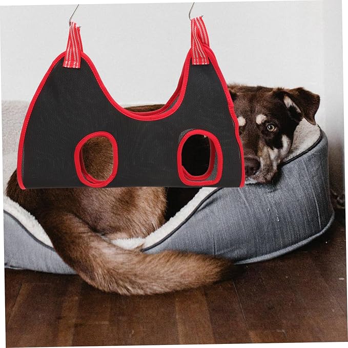 1 Set Pet Grooming Hammock for Dogs Cats Breathable Nail Trimming Sling Ergonomic Design Easy to Install Suitable for Pets Random Color