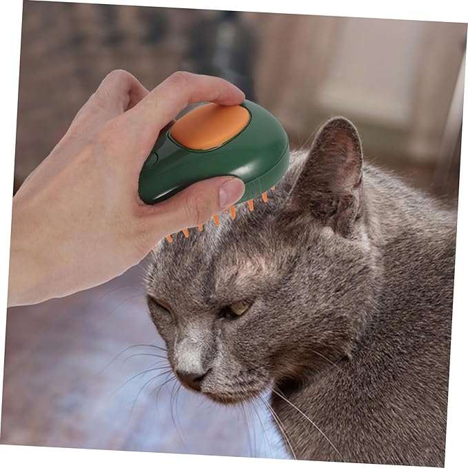 Cat Grooming Steam Brush Dog Bath Brush for Easy Cleaning Cat Massage Tool in Adorable for Removing Tangled and Relaxation