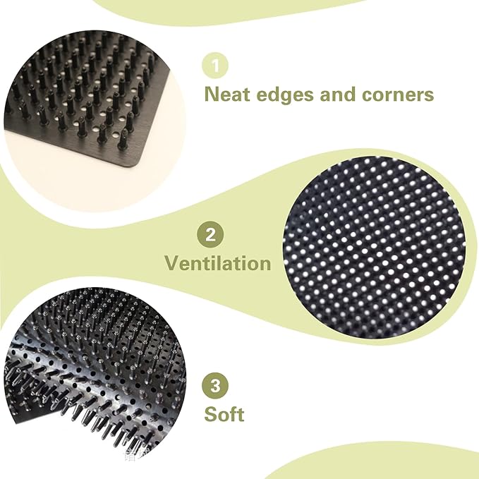 2 PCS Dog Scratching Post Pad, Soft Touch Itch Post Pad for Dog Scratching Itch Relief, Suitable for Sofa, Ground, Wooden Stake, Wall (14.17'' x 11.81'')