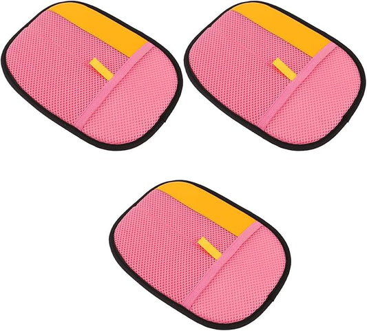 Toyvian 3pcs Pet Hair Removal Gloves Electrostatic Grooming Mitt for Cats Dogs Rose Pink Reusable Hair Shedding Remover Gloves for Pet Cleaning and Bathing