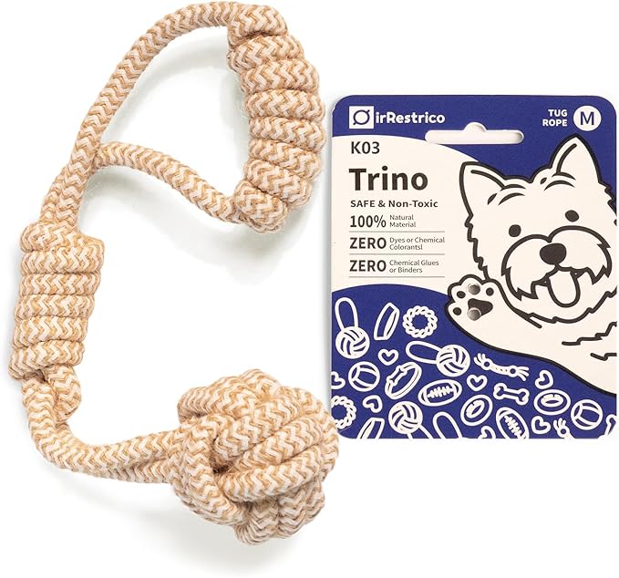 Puppy Chew Toys for Teething Relief, Dog Rope Toys for Small and Medium Dogs, Dental Chew Rope for Training, M Size