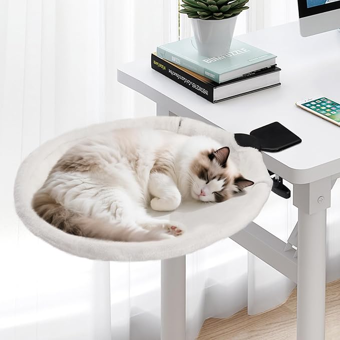 Uross Desk Cat Bed- Beige