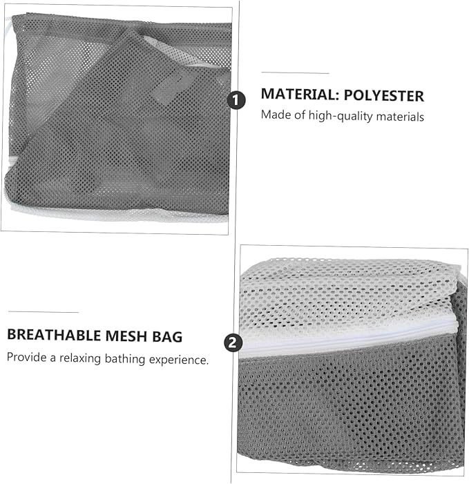 Cat Bath Net Bag Adjustable Cat Grooming and Washing Pouch for Stress Bathing Material Easy Drainage and Quick Drying