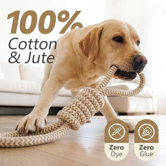 Puppy Chew Toys for Teething, Durable Dog Rope Toys for Small and Medium Dogs, Interactive Chew Rope for Training, M Size