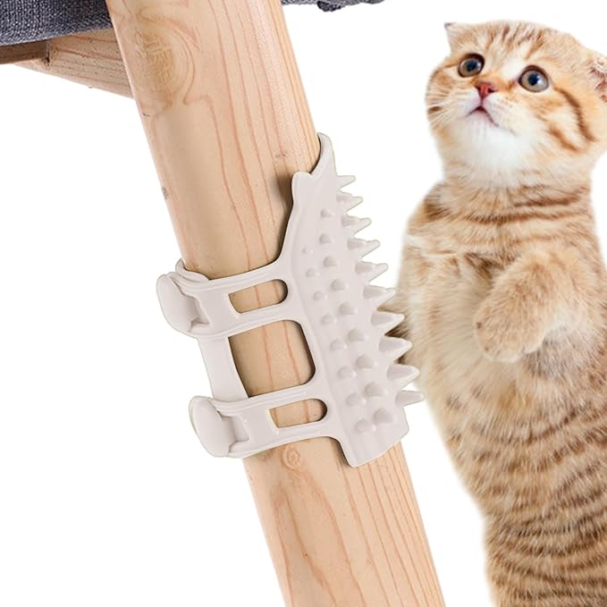 Cat Selff Scratcher - Selff-Grooming Cat Wall Brush, Adjustable Silicone Cat Corner Scratcher, Wall-Mounted Pet Massage Brush | Soft Selff-Cleaning Brush Suitable for Cats, Kittens, and Puppies