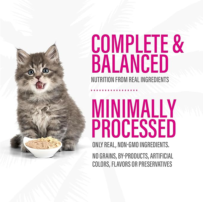Tiki Cat Baby Pate, Wet Cat Food, Chicken, Duck & Duck Liver, 2.4 oz. Can (12 Count)