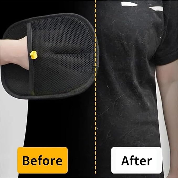 Pet Hair Remover Glove, Double Sided Pet Grooming Gloves for Dogs, Cat Grooming Gloves, Reusable Pet Hair Remover Glove, for Dogs & Cats