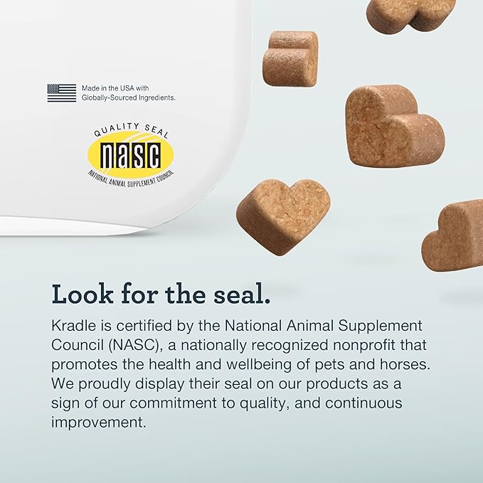 Kradle Probiotic Chews for Dogs - 3-in-1 with Prebiotic Postbiotic Digestive Support - Support Gut Health for Dogs with Occasional Diarrhea Salmon Flavor - 90 Chews