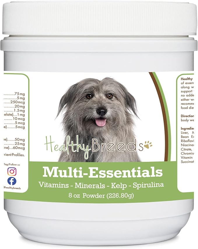 Healthy Breeds Pyrenean Shepherd Multi-Essentials Powder for Dogs - an Ideal Supplement of Vitamins, Minerals & Antioxidants for Your Dog - 8 oz