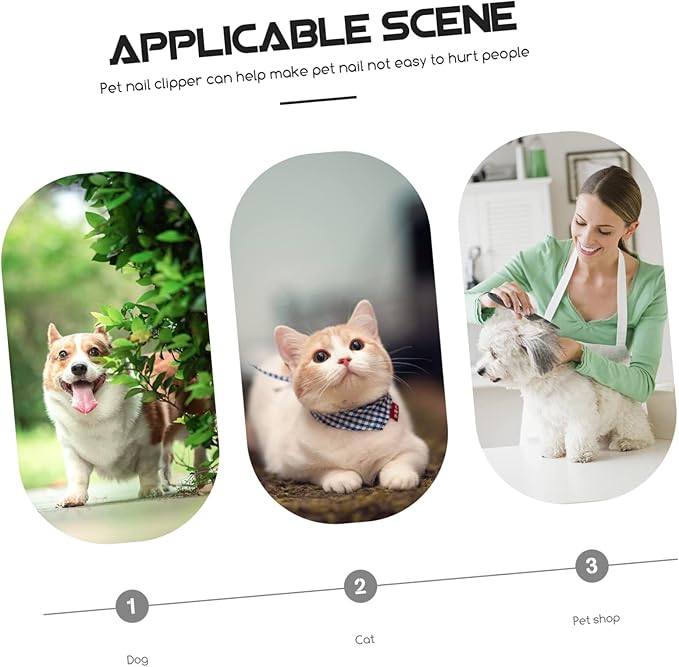 Toyvian 1Pc Cat Nail Clipper Ergonomic Design for Nail Trimming Pet Grooming Tool for Cats and Pets