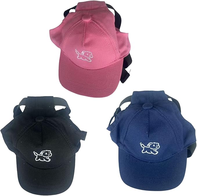 Permeable Cotton Dog Hat with Regulable Strap Sun Protective Baseball Puppies Headwear Pet Supply Pet Sun Protecting