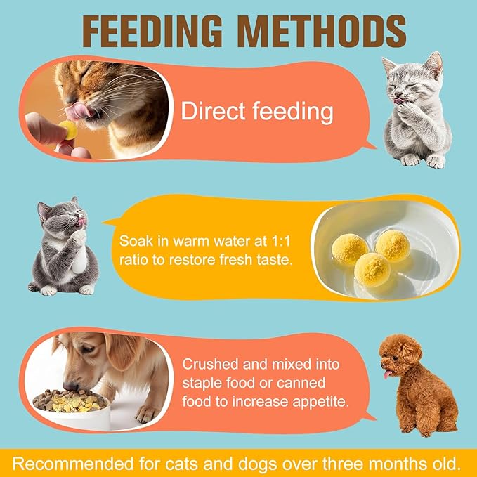 Premium Freeze-Dried Quail Egg Yolks - All-Natural Snack for Cats and Dogs, 100% Pure Quails Yolk Ingredients Pet Treats, Supports Growth with Protein & Iron, Crispy, Nutrient-Dense (S, Apple)
