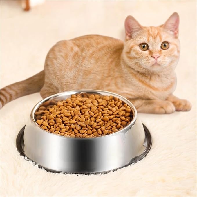 Stainless Steel Pet Dog Bowl Stainless Steel Feeder Skidproof Anti-ant Shape Cat Dog Bowls Food Accessories Pet Supplies 6 Sizes(30cm)