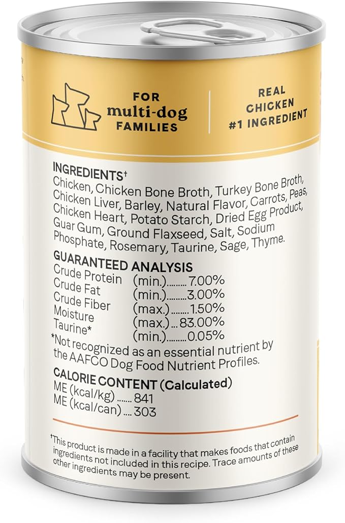 Canidae All Life Stages Wet Dog Food, Chunky Stew Toppers, Chicken & Vegetable Recipe, 12.7 oz. (Case of 6)
