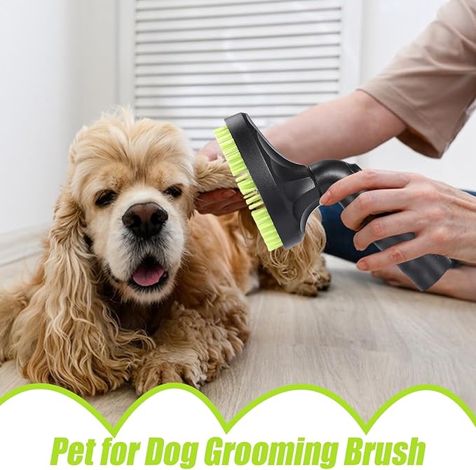 Cat Grooming Vacuum Attachment – Pet Hair Brush, Shedding Cleaning Tool, Durable Groomer with Ergonomic Design | Perfect Accessory for Home Pet Care Brushing Bathing Maintenance Use