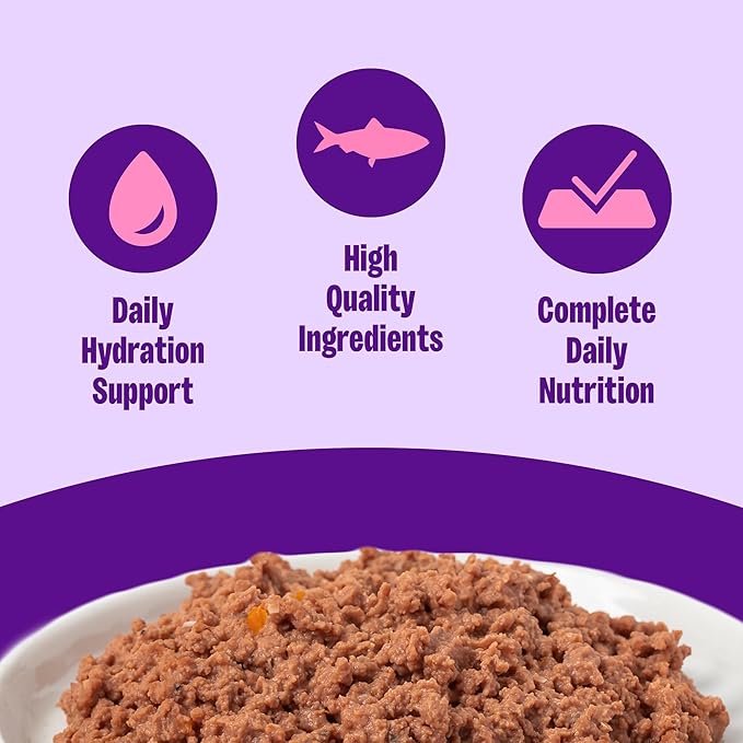 Wellness Complete Health Pate Senior Wet Cat Food, Natural, Protein-Rich, Grain Free, 3 Ounce, 24 Pack, (Tuna & Salmon Age Advantage)
