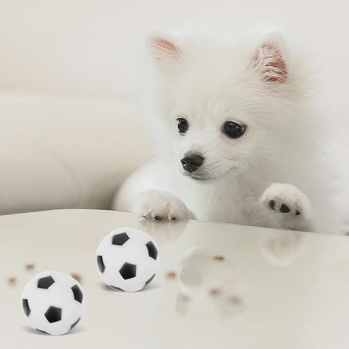 4pcs Interactive Squeaky Football Dog Rubber Bite Training Balls for Puppies Outdoor Chewing Play Pet Supplies