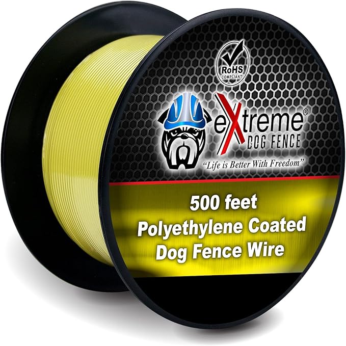 Best USA Dog Fence Wire Compatible with PetSafe, Extreme Dog Fence, and All Other Underground Dog Fences (500 feet) (500 ft)