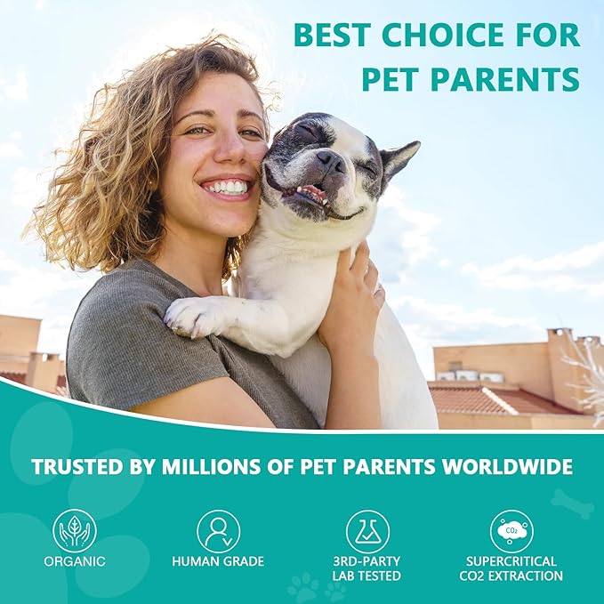 Max Potency Hemp Oil for Dogs Cats - Help Pet Anxiety Stress Pain Inflammation Arthritis Aggressive Relax Sleep Allergies Seizures Relief - Pets Treats Chews Joint Hip Organic Cat Dog Calming Drops