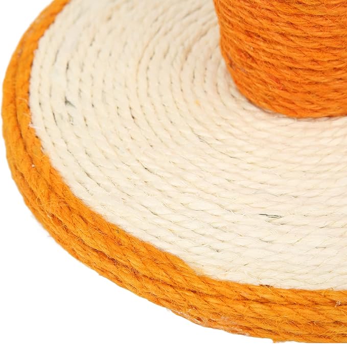 Restokki Cat Scratching Post Carrot Sisal Vertical Carrot Cat Climbing Frame for Indoor Cats Kitty Training Climbing