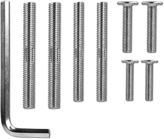 Cat Scratching Post Replacement M10 and M8 Screws with Allen Wrench 4PCS Threaded Bolt and 4PCS Screws