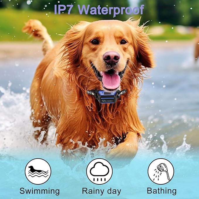 E-FENCE 2 Pack GPS Wireless Dog Collar Fence System,Electric Dog Shock Collar Fence,Pet Containment System Rechargeable,Outdoor Use Only