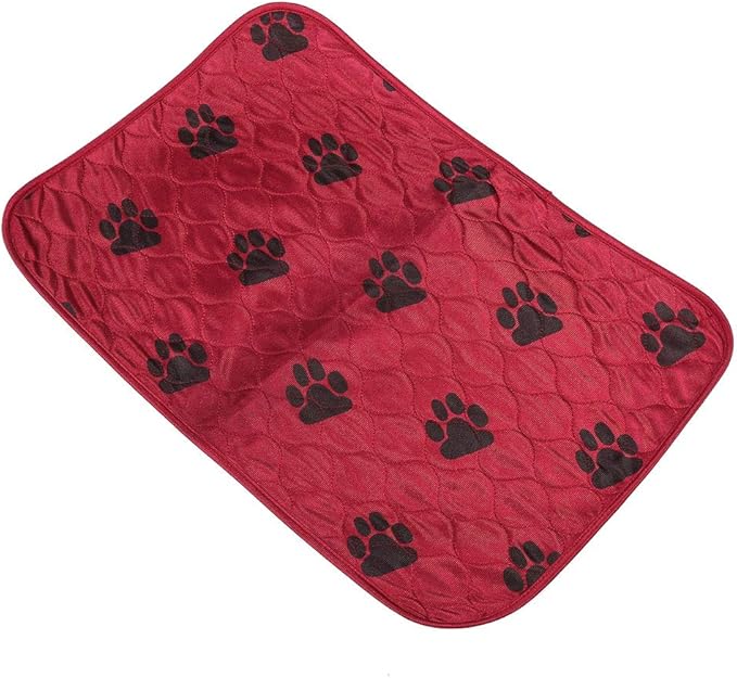 Reusable Dog Pee Pad, Absorbent Pet Urine Mat for Dogs and Cats, 4 - Layer Machine Washable Mat with Barrier for Hard Floors, Print Design in (40 * 60cm)