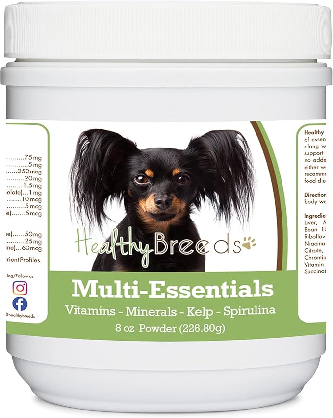 Healthy Breeds Russian Toy Terrier Multi-Essentials Powder for Dogs - an Ideal Supplement of Vitamins, Minerals & Antioxidants for Your Dog - 8 oz