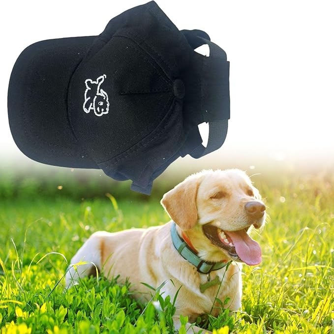 Permeable Cotton Dog Hat with Regulable Strap Sun Protective Baseball Puppies Headwear Pet Supply Pet Sun Protecting