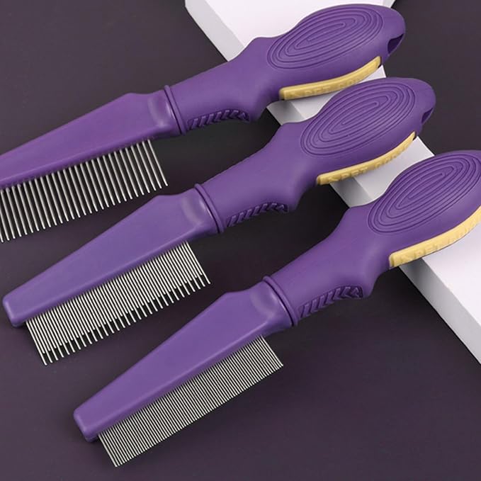 Gentle Massage Cats Grooming Brush ABS Deshedding Comb Reduces Shedding Enhances Maintenance Portable Pet Deshedding Tool