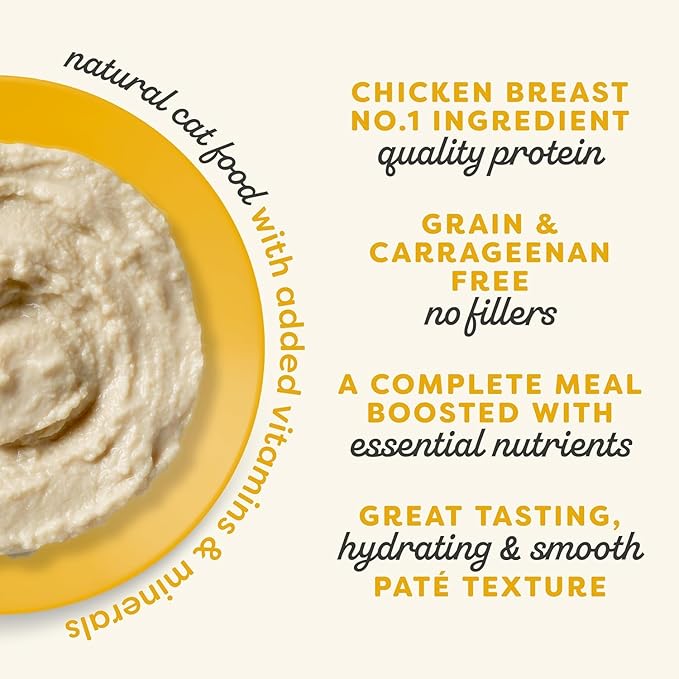 Applaws Vitality Grain-Free Wet Cat Food Pate in Broth in 4 Flavors (12 Cans Total, 2.47 oz Each) Plus Shaynanigans Silicone Lid