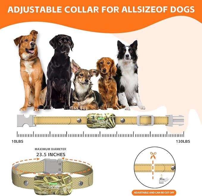Wireless Dog Fence System for 2 Dogs with 2 Collars Electric Dog Fence Mulit Dogs Training Shock Collar with Remote 856 Acre Ultrasonic Waterproof Portable Outdoor Safe Pet Containment System