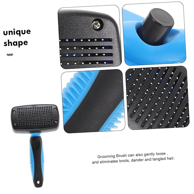 KESYOO Cat Grooming Brush Self- Pet Hair Removal Tool for Dogs and Cats Ergonomic Design for Daily Use for Shedding and De-shedding