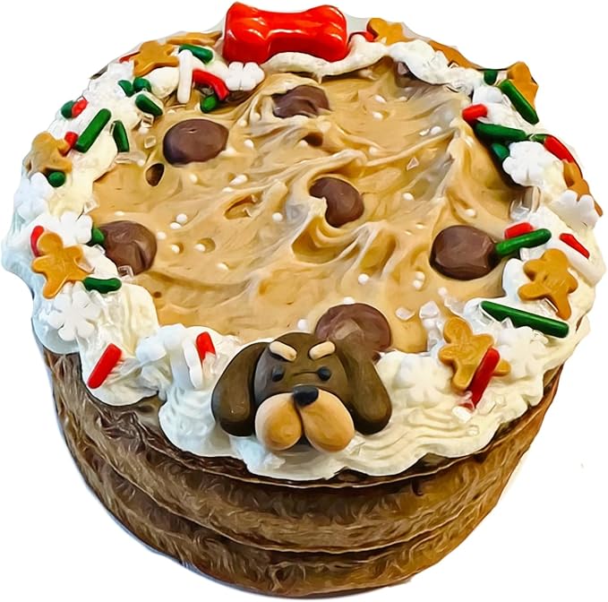 Dog Birthday Cake- Puppy Party Christmas Cookie Gift- Bad to The Bone- Perfect Dog Treat Boxed & Decorated for Dogs