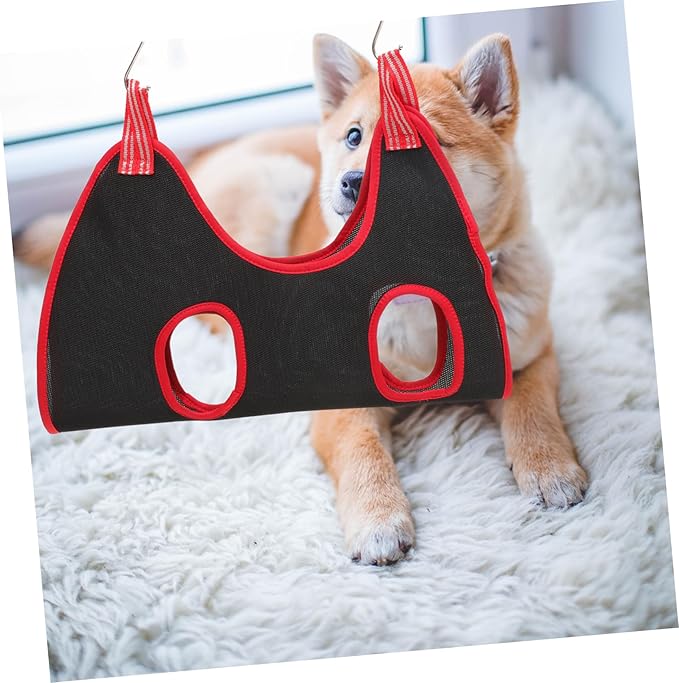 1 Set Pet Grooming Hammock for Dogs Cats Breathable Nail Trimming Sling Ergonomic Design Easy to Install Suitable for Pets Random Color